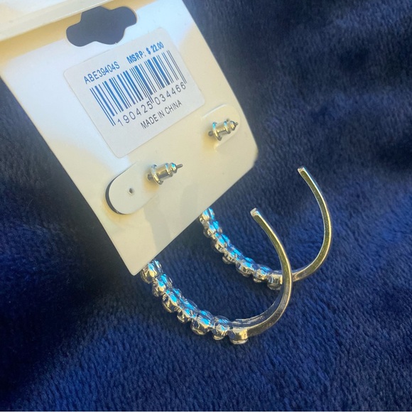 THE SAK SPARKLING C-HOOP EARRINGS NWT - Picture 4 of 6
